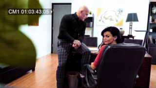 Sexy Becky gets back at her boss Derrick by videotaping him.